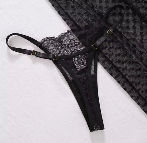 Léna™ | Ensemble Lingerie Heart Mesh