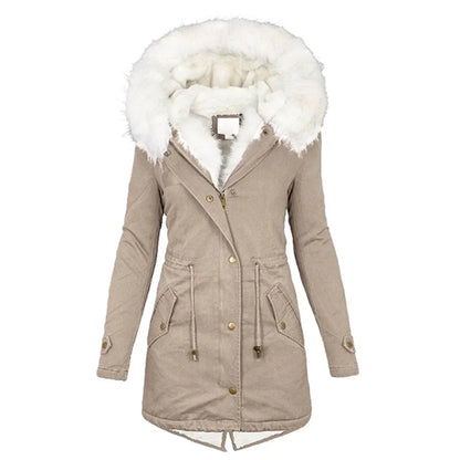 Giulia d’Hiver™ — Manteau chaud à capuche élégante