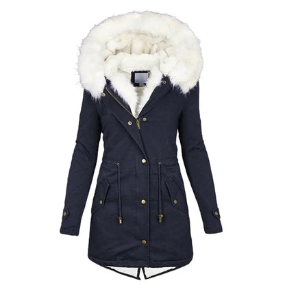 Giulia d’Hiver™ — Manteau chaud à capuche élégante