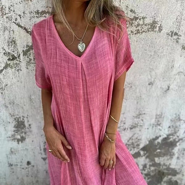 Violette™ | Robe Loose à Col en V