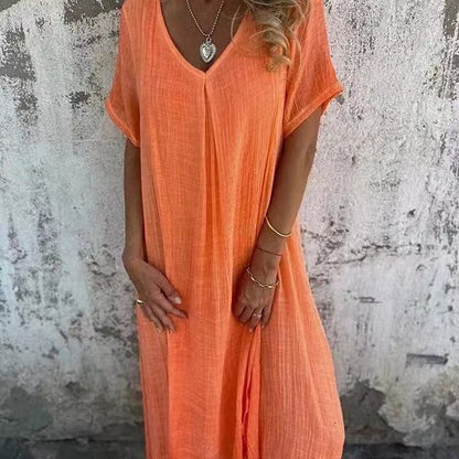 Violette™ | Robe Loose à Col en V