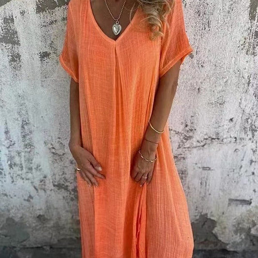 Violette™ | Robe Loose à Col en V