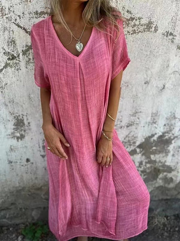 Violette™ | Robe Loose à Col en V