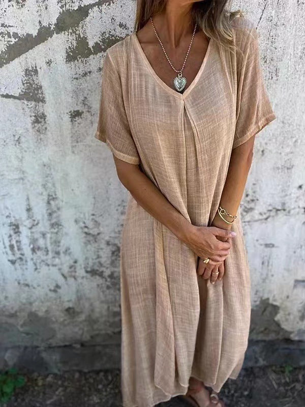Violette™ | Robe Loose à Col en V