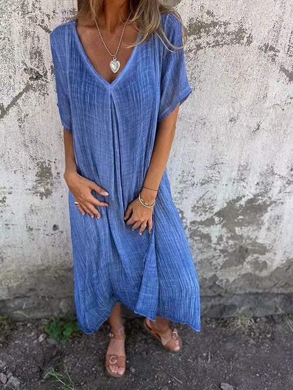 Violette™ | Robe Loose à Col en V