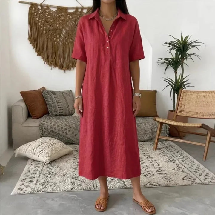 Ambre™ | Robe Raffinée à Col Structuré