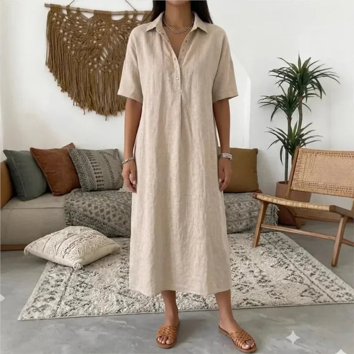 Ambre™ | Robe Raffinée à Col Structuré