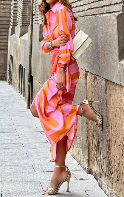 Laurine™ | Robe Portefeuille Imprimée