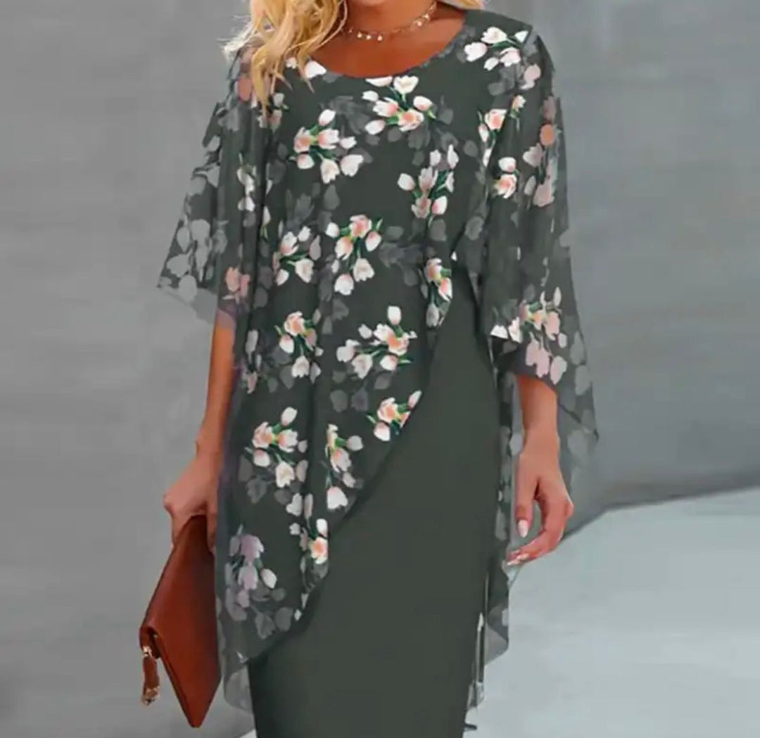 Cléophée™ | Robe Élégante Fleurie