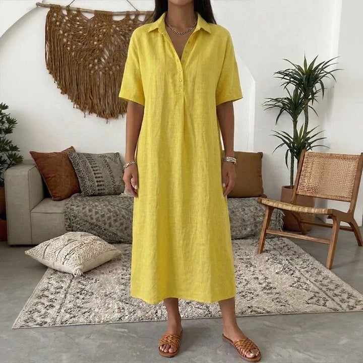 Ambre™ | Robe Raffinée à Col Structuré