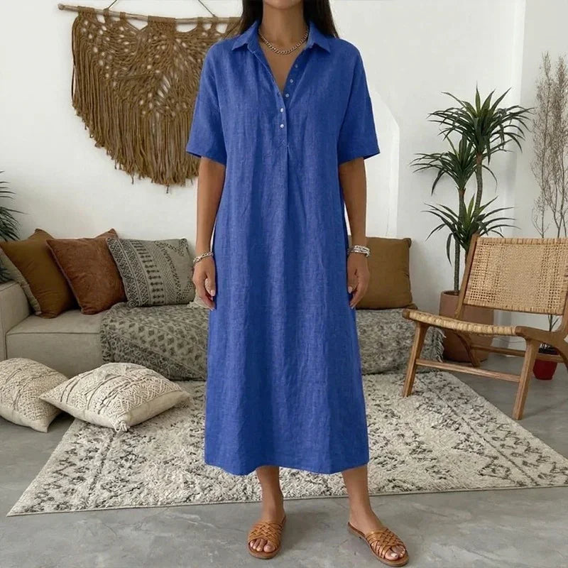 Ambre™ | Robe Raffinée à Col Structuré
