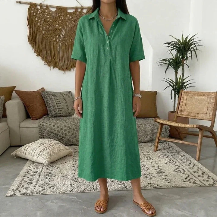 Ambre™ | Robe Raffinée à Col Structuré