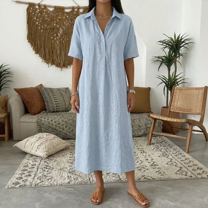 Ambre™ | Robe Raffinée à Col Structuré