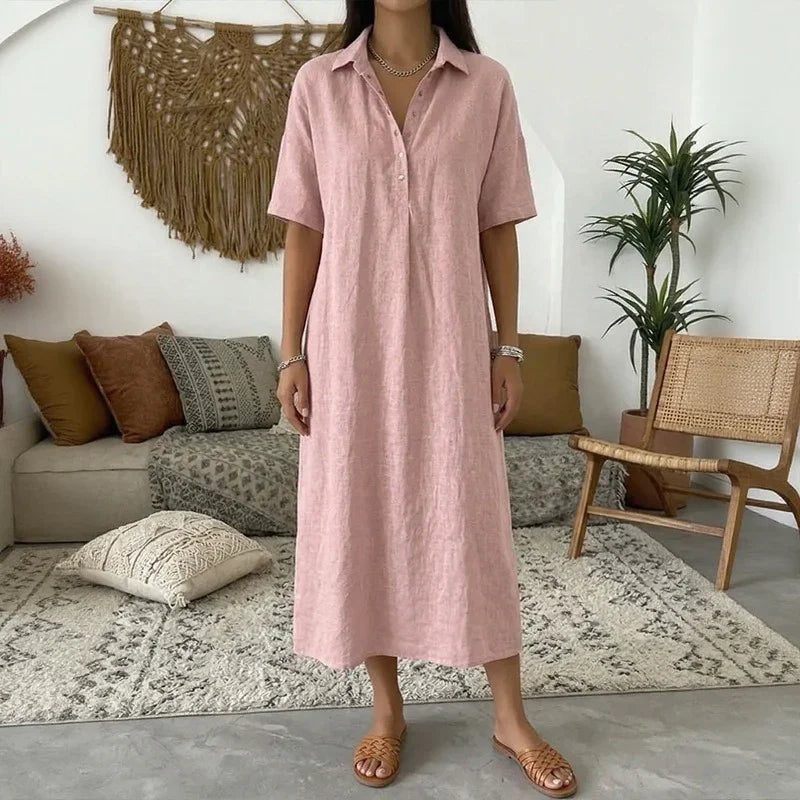 Ambre™ | Robe Raffinée à Col Structuré