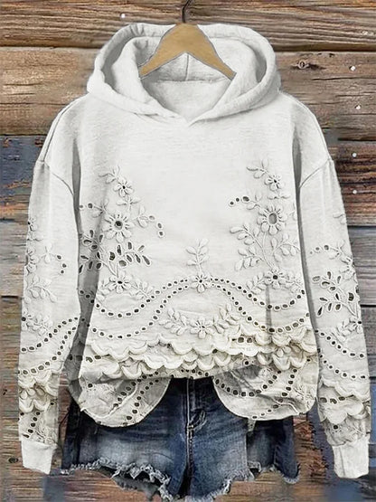 LÉONA™ | Sweat à Capuche Imprimé 3D – Confort & Style au Quotidien