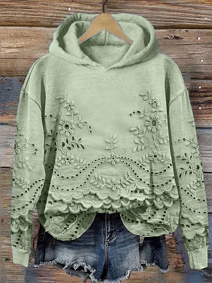 LÉONA™ | Sweat à Capuche Imprimé 3D – Confort & Style au Quotidien