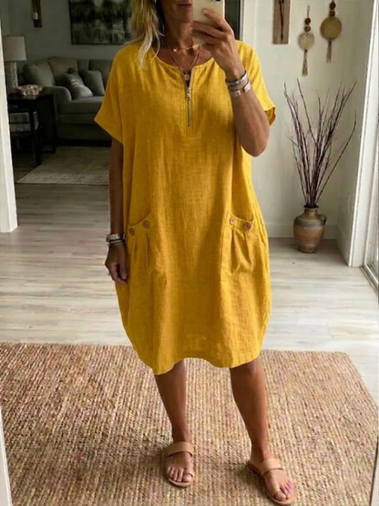 Ellaine™ | Robe Décontractée à Fermeture Zippée