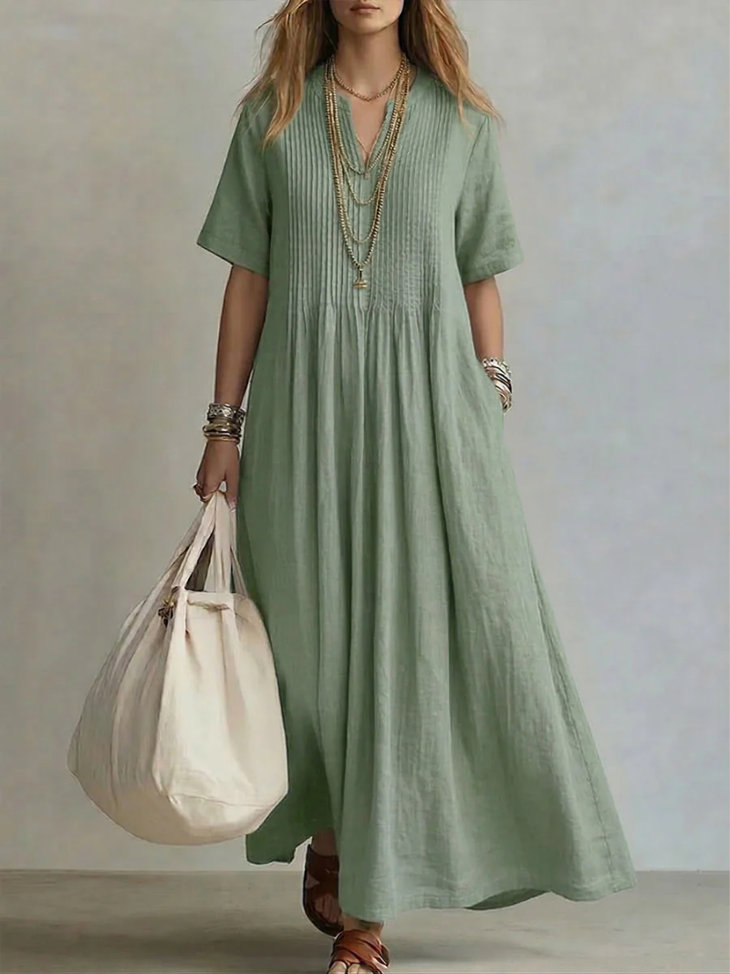 Simone™ | Robe Plissée Élégance