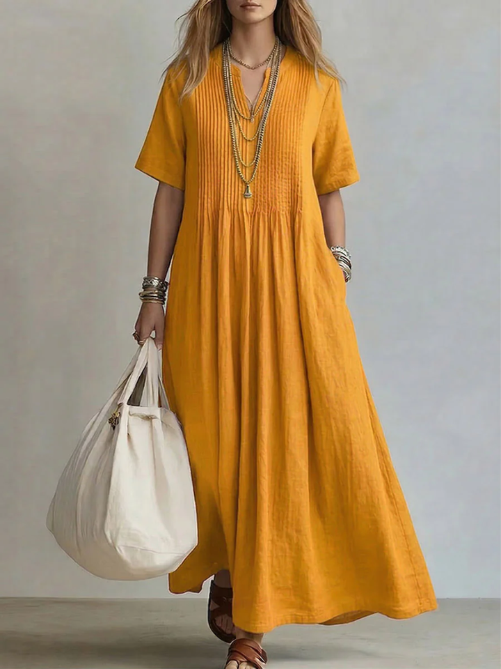 Simone™ | Robe Plissée Élégance