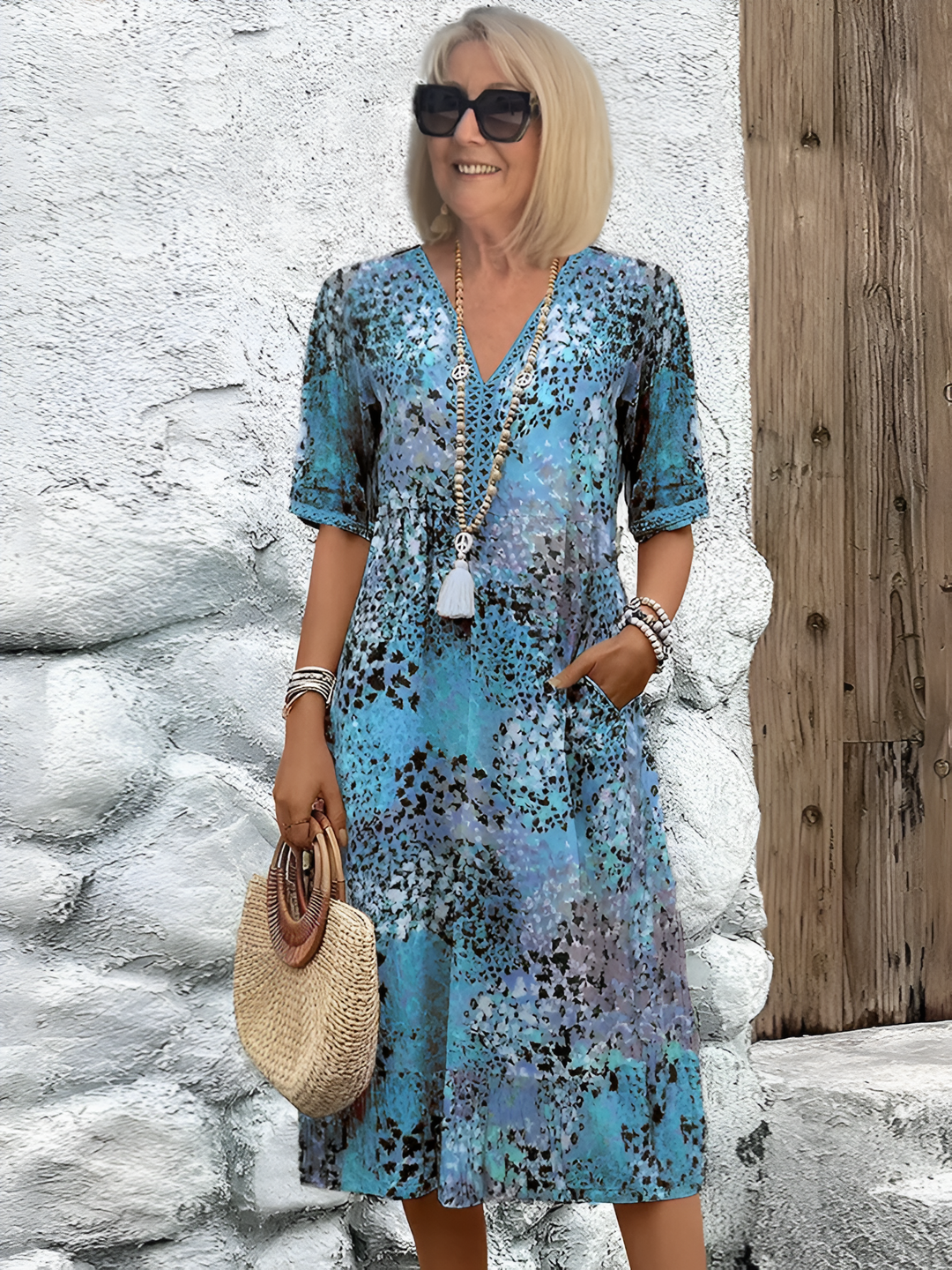 Léonie™ | Robe Midi Élégante