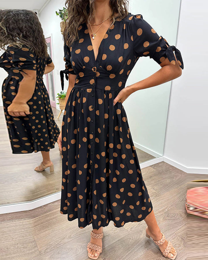 Victoire™ | Robe Élégante à Pois