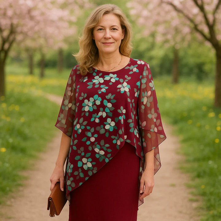Cléophée™ | Robe Élégante Fleurie