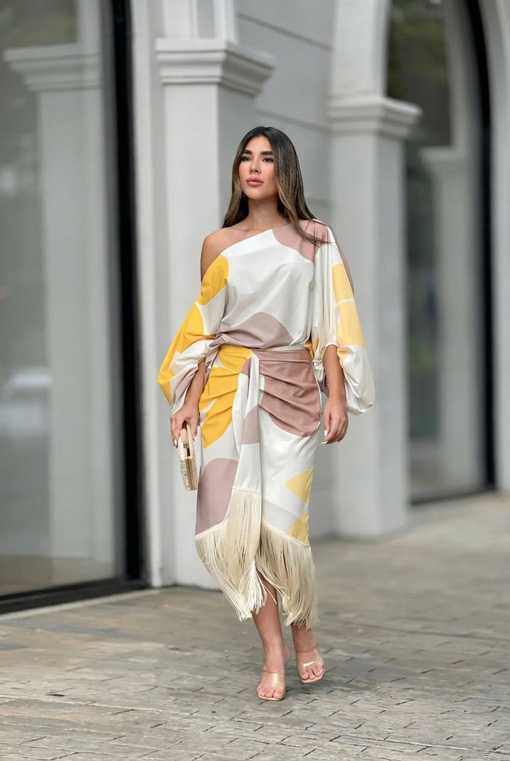 Danielle™ | Robe Élégante à Franges