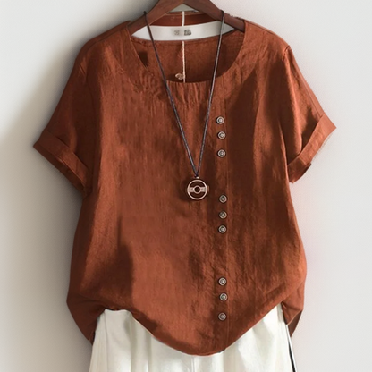 Isla - Chic T-Shirt avec boutons