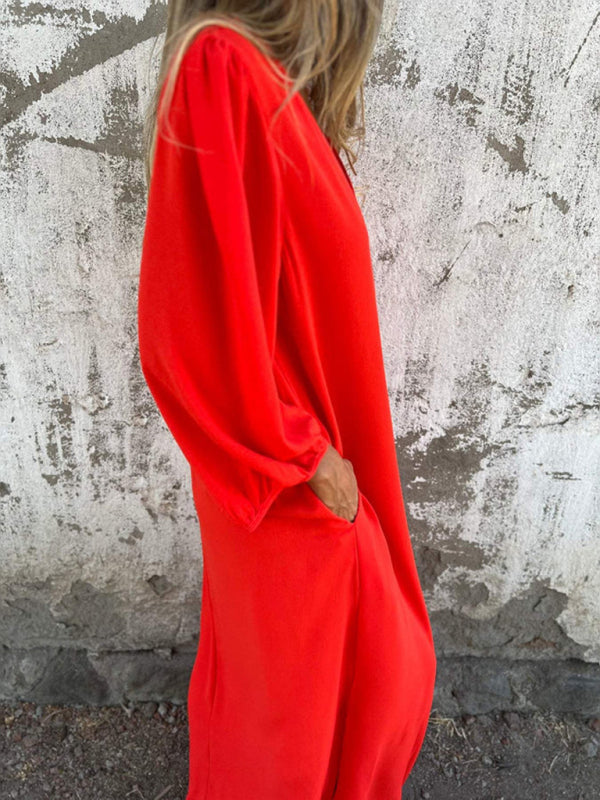 Amandine™ | Robe Élégante à Col V