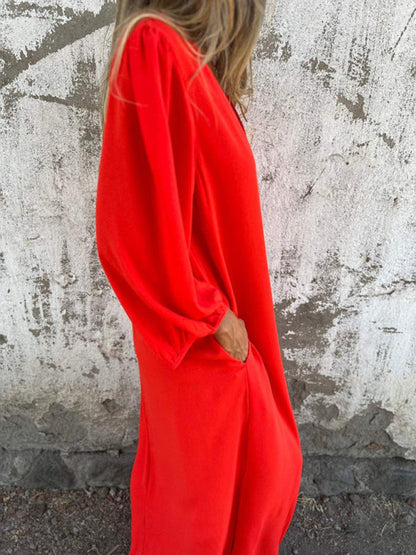 Amandine™ | Robe Élégante à Col V