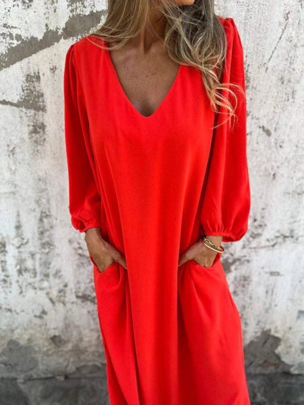 Amandine™ | Robe Élégante à Col V