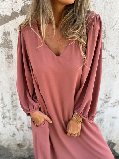 Amandine™ | Robe Élégante à Col V