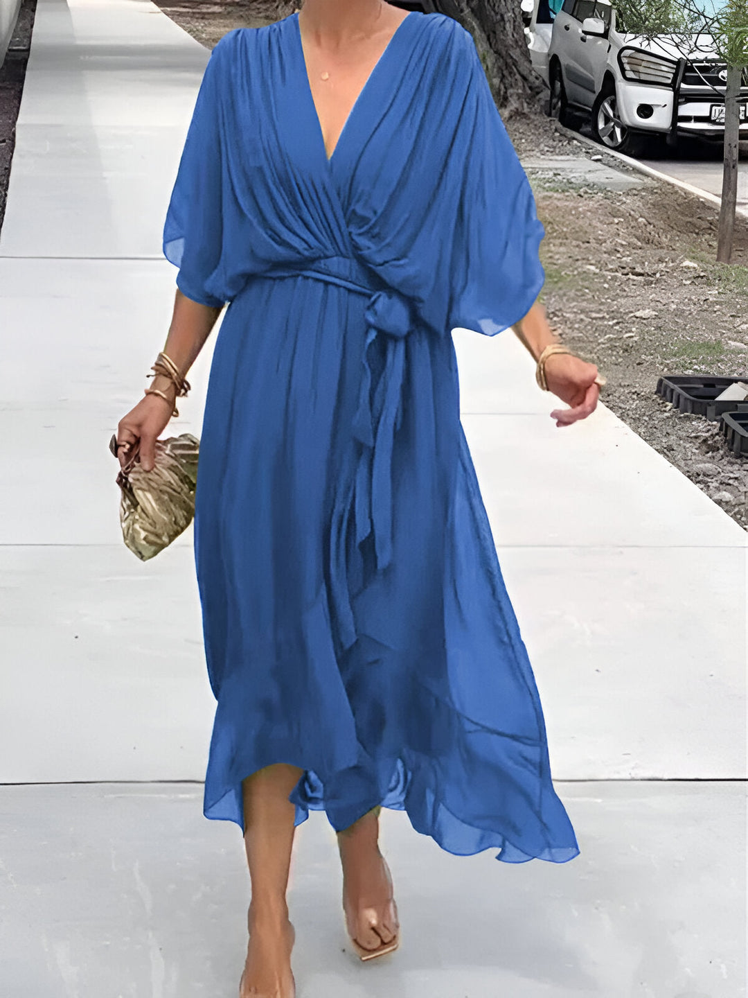 Juliette™ | Robe Fluide à Décolleté en V