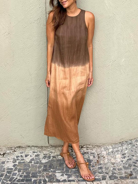 Éloane™ | Robe Élégante avec Imprimé Naturel