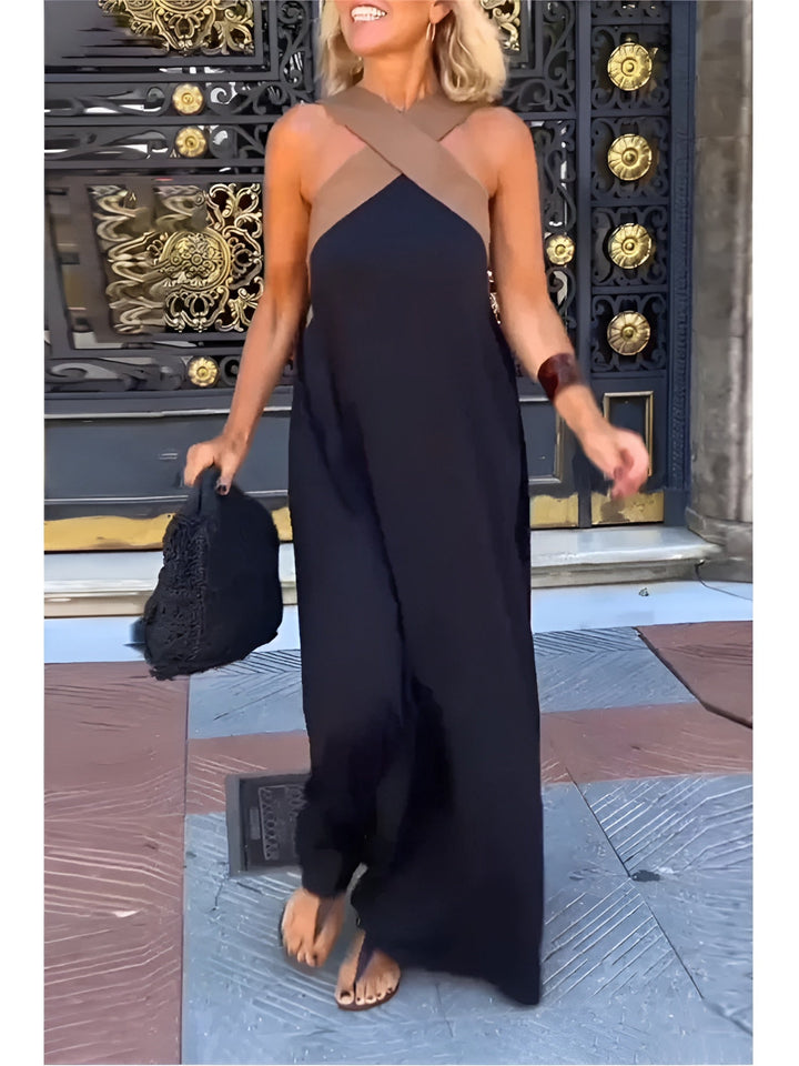 Sienna™ | Robe Maxi Élégante à Col Halter