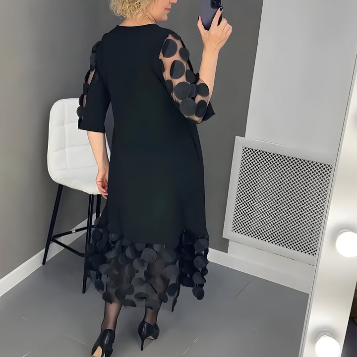 Sarah™ | Robe midi avec Détails Élégants