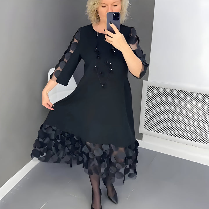 Sarah™ | Robe midi avec Détails Élégants