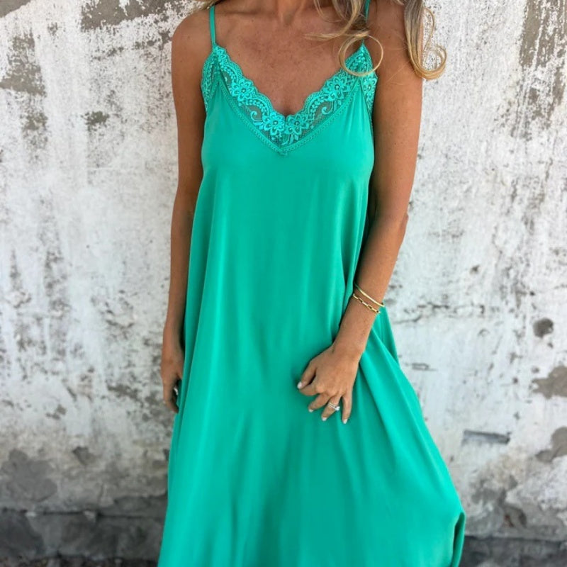 Coralie™ | Robe Maxi Élégante en Dentelle