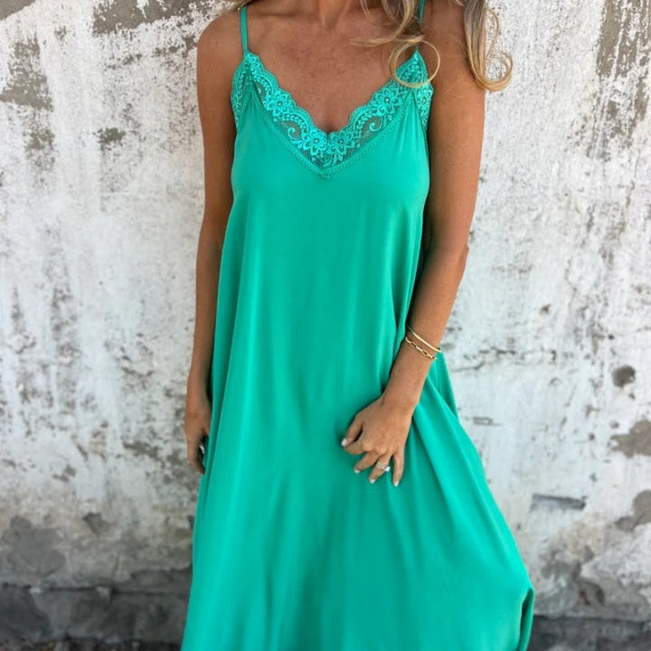 Coralie™ | Robe Maxi Élégante en Dentelle