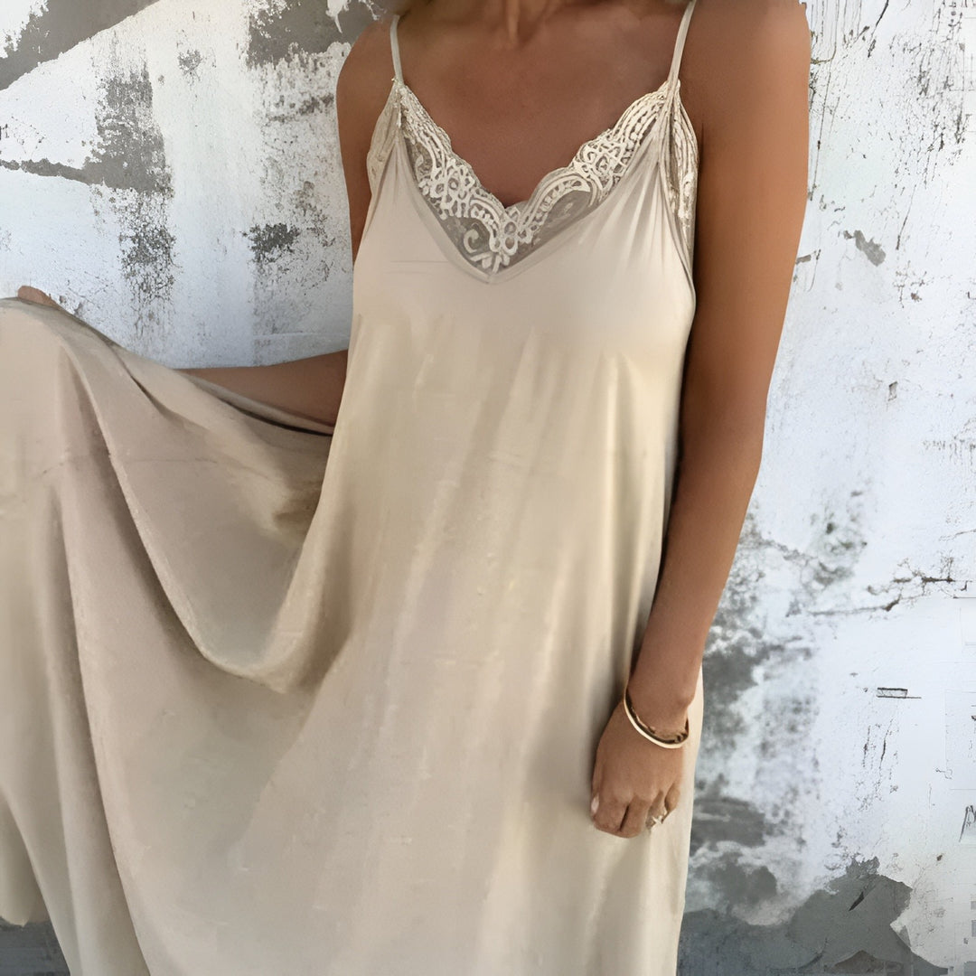 Coralie™ | Robe Maxi Élégante en Dentelle