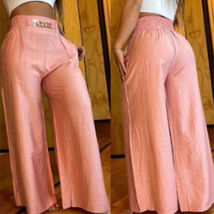 Évelyne™ — Pantalon large taille haute sculptant