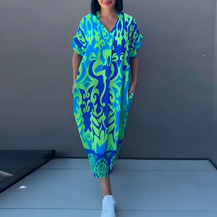 Camille™ | Robe maxi colorée