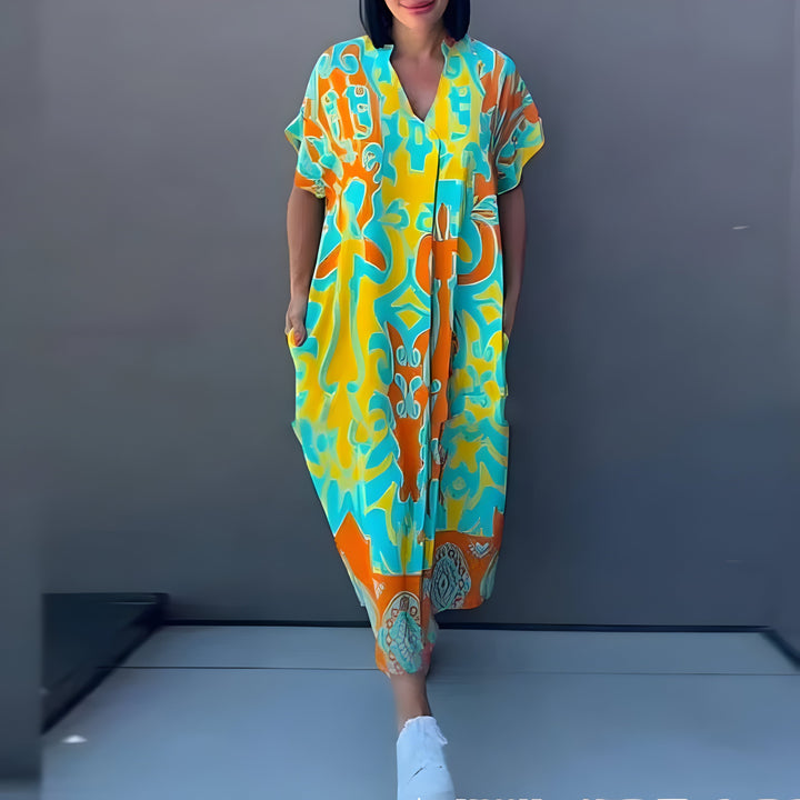Camille™ | Robe maxi colorée